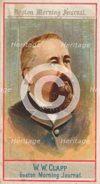 W.W. Clapp, Boston Morning Journal, from the American Editors series (N1) for Allen & Gint..., 1887. Creator: Allen & Ginter.
