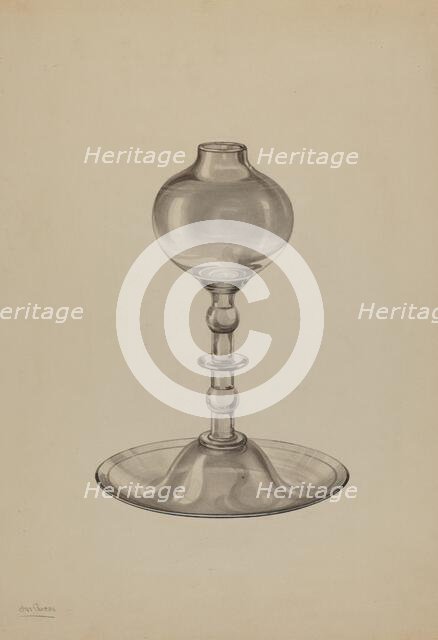 Lamp, c. 1938. Creator: Charles Caseau.