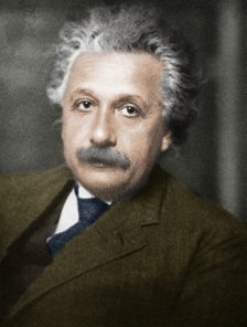 Albert Einstein, German-Swiss-American mathematician and physicist.  Artist: Unknown.