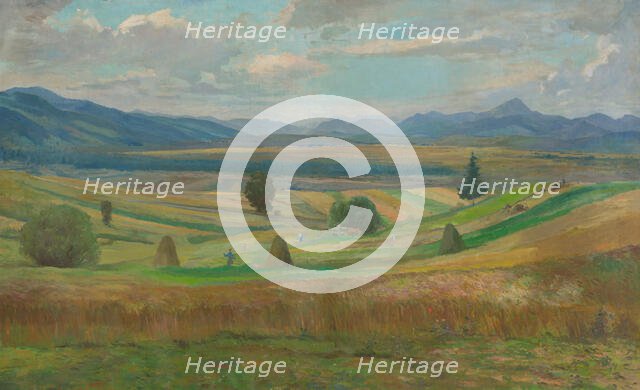 Landscape at Liptov, 1954. Creator: Bedrich Hoffstädter.