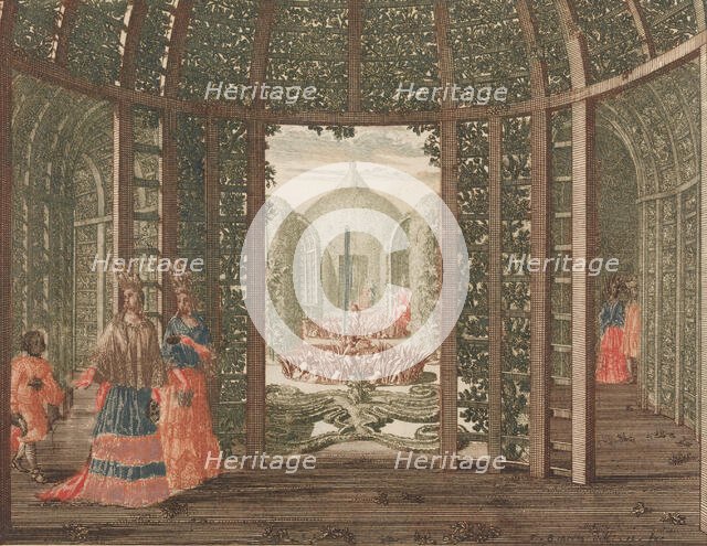 Het Groene Koningins Kabinet', in: Tooneel Der Voornaamste Nederlands Huizen, En Lust Hove..., n.d.. Creator: Lorenz Scherm.