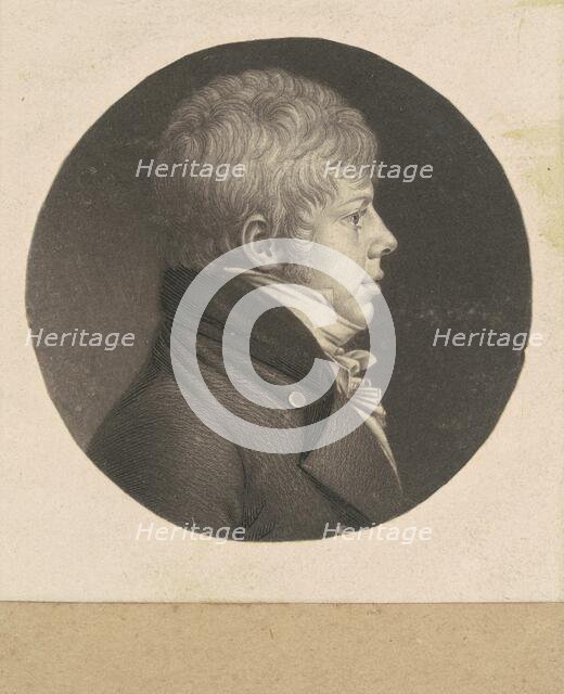 Unidentified Man, 1798-1803. Creator: Charles Balthazar Julien Févret de Saint-Mémin.