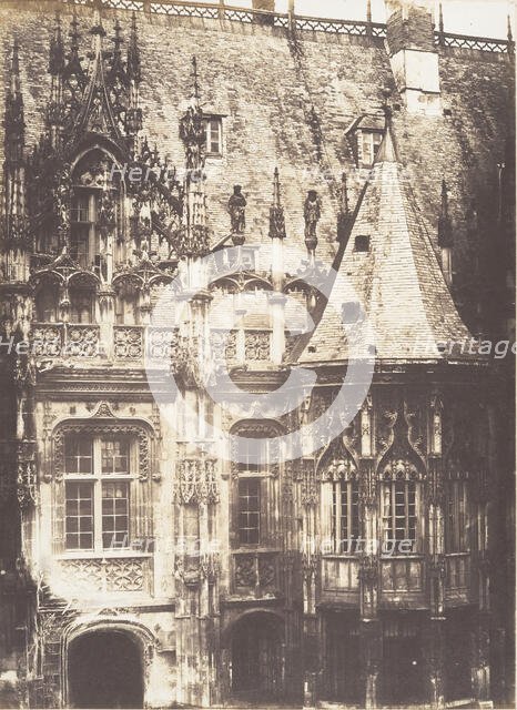 Fragment du Palais de Justice, Rouen, 1852-54. Creator: Edmond Bacot.