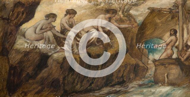 Ulysses And The Sirens, 1880. Creator: Edward Calvert.