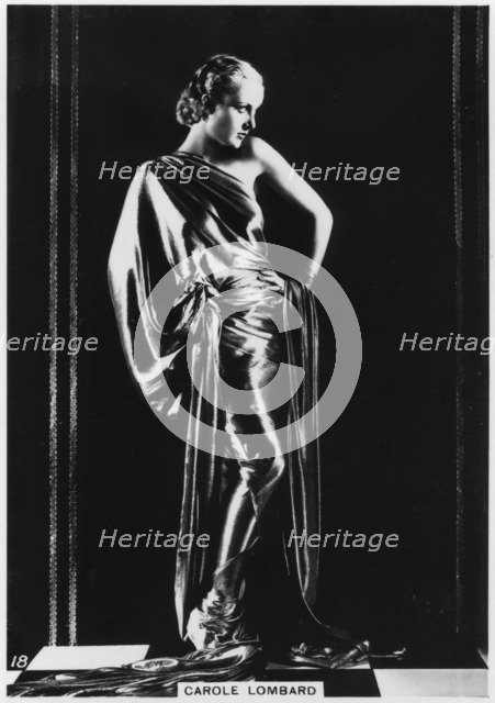 Carole Lombard, American film actress, c1938. Artist: Unknown