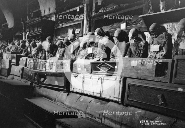 Catacombs of the Capuchins, Palermo, Italy, c1920s-c1930s(?). Artist: Unknown