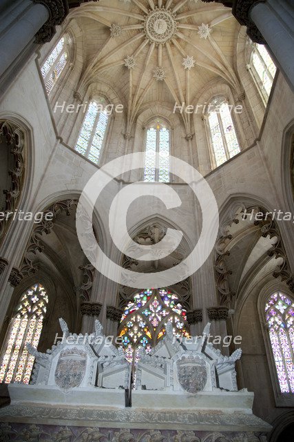 Tomb of John I and Philippa, Founder's Chapel, Monastery of Batalha, Batalha, Portugal, 2009. Artist: Samuel Magal