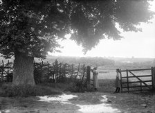 Two women at a gate, Open Brasnose, Horspath, Oxfordshire, c1860-c1922. Artist: Henry Taunt