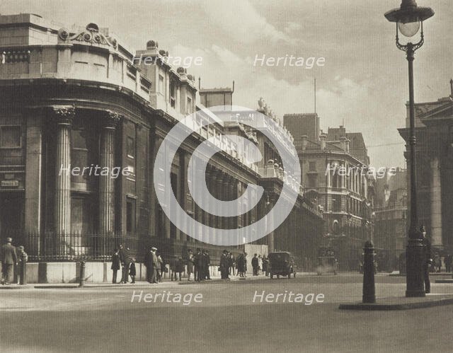 [Princes Street corner]. From the album: Photograph album - London, 1920s. Creator: Harry Moult.