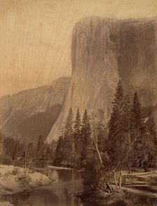 El Capitan, Yosemite, 1865-66. Creator: Carleton Emmons Watkins.