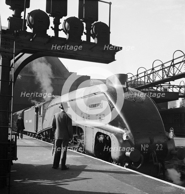 The 'Flying Scotsman', King's Cross Station, London, 1948. Artist: John Gay