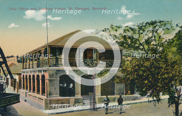 'Post Office and Customs House, St. Georges, Bermuda', early 20th century. Creator: Unknown.