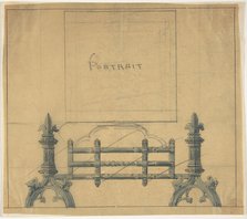 Design for a Fireplace Grate, 19th century. Creator: Anon.