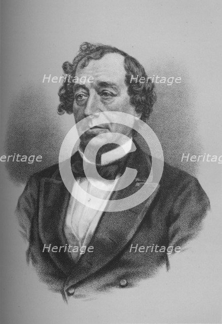 Benjamin Disraeli, Earl of Beaconsfield, British statesman, c1868 (1936). Artist: Unknown.