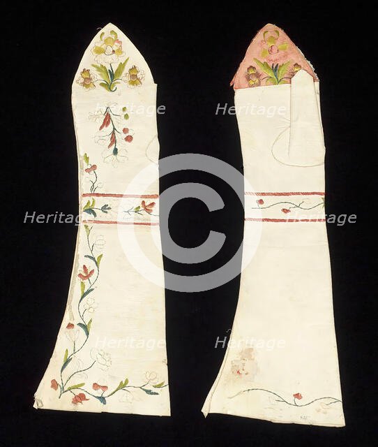 Mitts, possibly British, fourth quarter 18th century. Creator: Unknown.