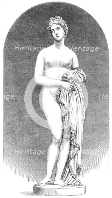 The International Exhibition: "Venus", a coloured marble statue, by J. Gibson, R.A., 1862. Creator: Unknown.