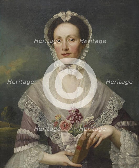 Portrait of a Lady Holding a Book, c1740-49. Creator: George Beare.