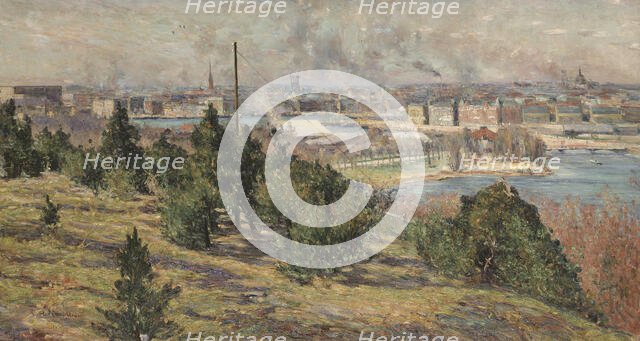 View of Stockholm from Skansen, 1889. Creator: Karl Nordström.