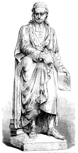 Statue of Sir Isaac Newton, inaugurated last week at Grantham, 1858. Creator: Unknown.