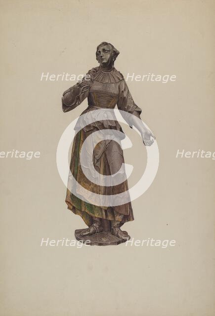 Female Figurehead, c. 1939. Creator: Betty Fuerst.