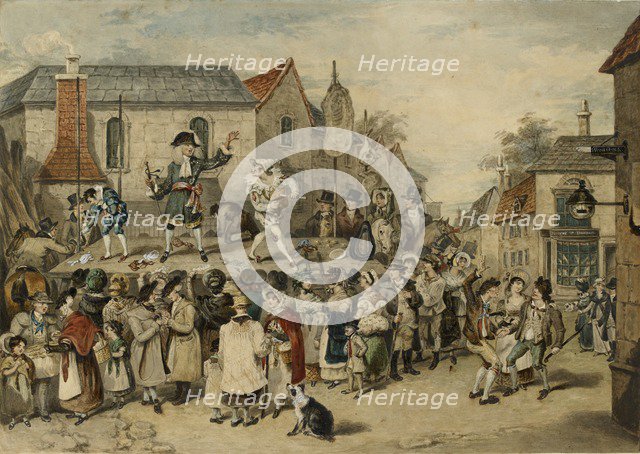 A Fair at Woodstock, 1838. Artist: Charles Turner.