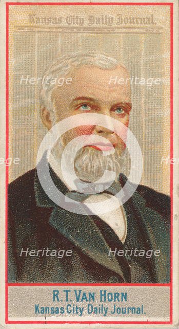R.T. Van Horn, Kansas City Daily Journal, from the American Editors series (N1) for Allen ..., 1887. Creator: Allen & Ginter.