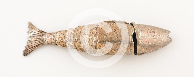 Fish-Shaped Vinaigrette, Birmingham, c. 1818. Creator: Possibly Joseph Willmore.