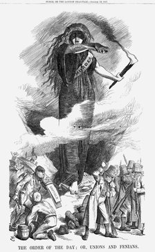 'The Order of the Day; or, Unions and Fenians', 1867. Artist: John Tenniel