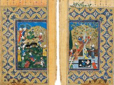 Picnic. Miniature from Yusuf and Zalikha (Legend of Joseph and Potiphar's Wife) by Jami. Artist: Iranian master  