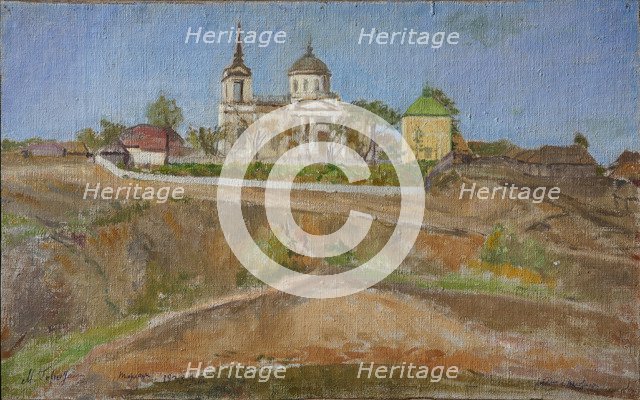 Tarkhany. View of the Church of the Archangel Michael, 1938. Artist: Gokhstein, Meer Michailovich (1872-1942)