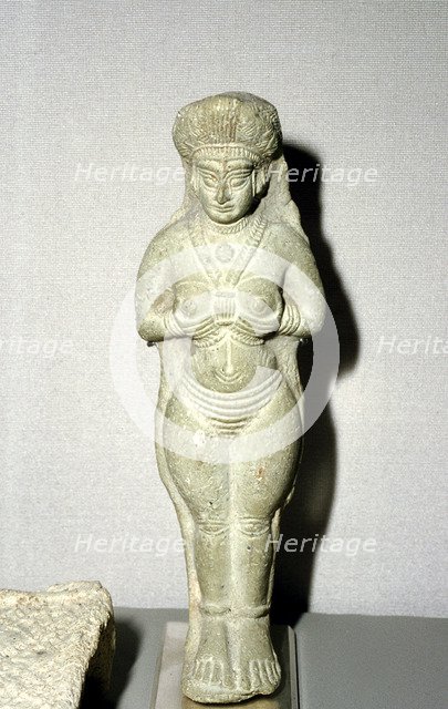 Terracotta statue of the goddess Astarte (Ishtar), Susa, Middle Elamite period, 1150 - 1100 BC. Artist: Unknown