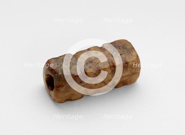 Cong-shaped bead, Late Neolithic period, ca. 3300-2250 BCE. Creator: Unknown.