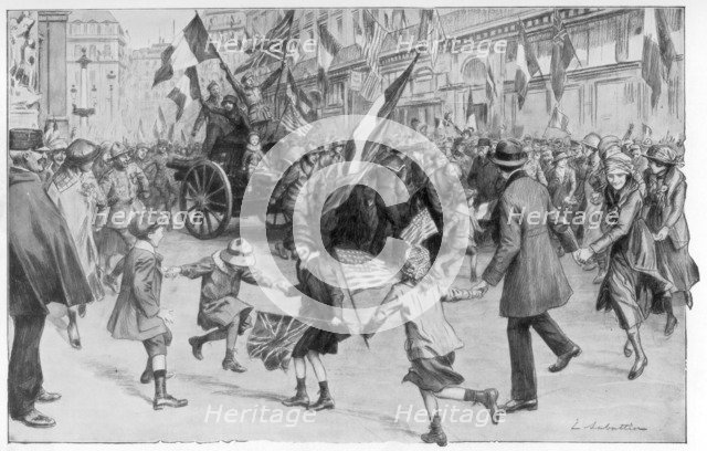 'The Joy of Paris', 11 November 1918, (1926).Artist: L Sabattier