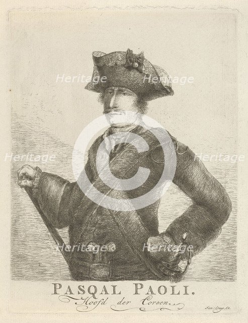 Portrait of Pasquale Paoli (1725-1807), ca 1770.