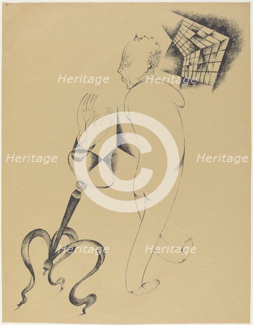 Hällucinationen (Hallucinations), 1920. Creator: Heinrich Hoerle.