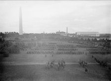 Cavalry Review By President Wilson - Cavalry In Maneuvers, 1913. Creator: Harris & Ewing.