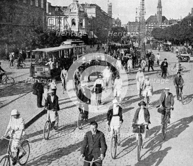 The Vesterbrogade, Copenhagen, Denmark, c1922.Artist: T Larsen
