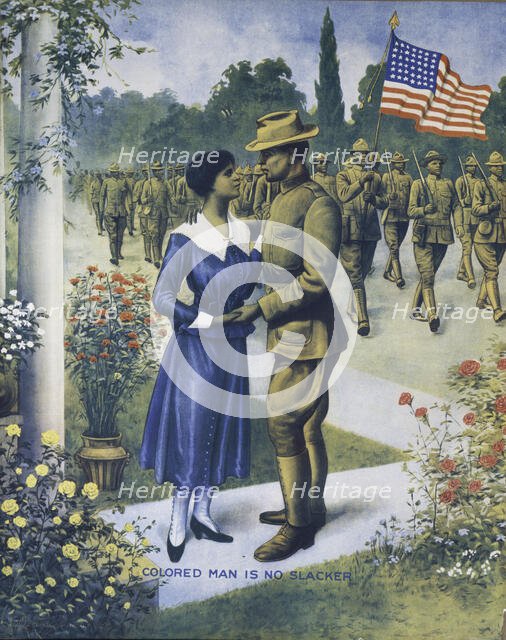 Colored man is no slacker, 1918. Creator: EG Renesch.