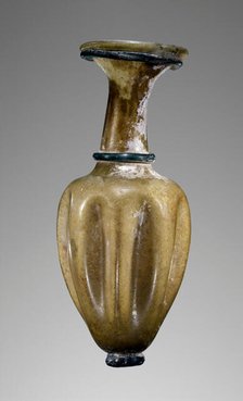 Yellow Oinochoe with body indentations, 4th century A.D. Creator: Unknown.