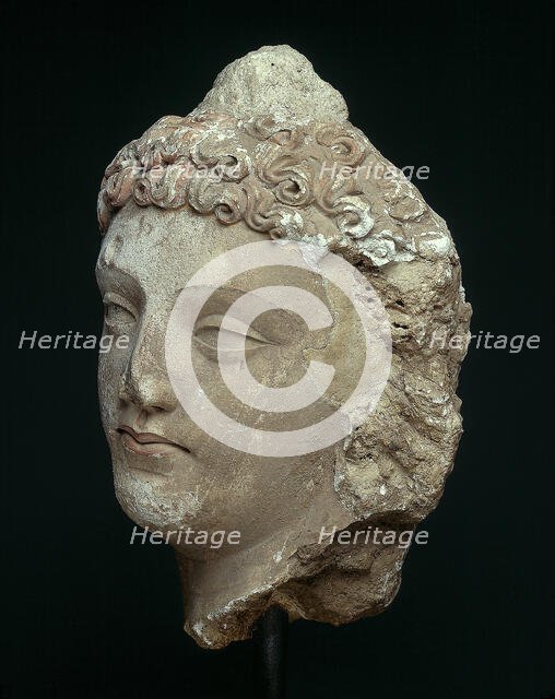 Head of a Bodhisattva, 4th/6th century. Creator: Unknown.