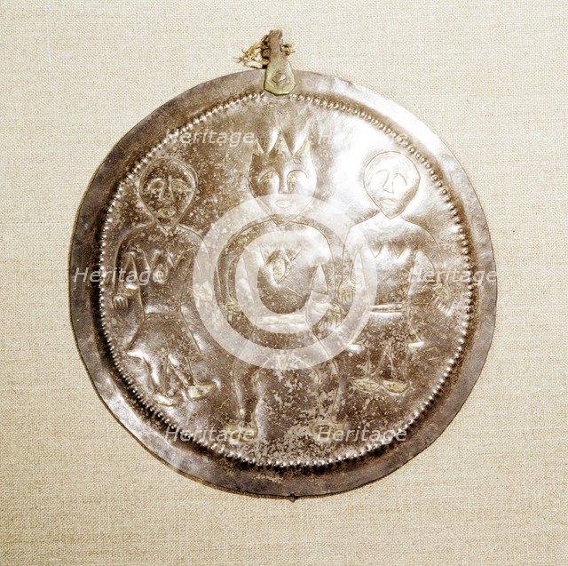 Silver and Gilt Plaque from Kama River region, USSR, 3rd century BC-8th century Artist: Unknown.