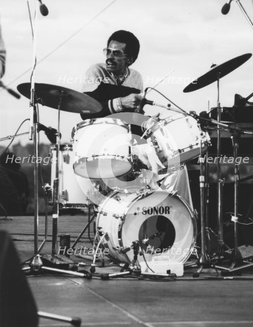 Dannie Richmond, Mingus Dynasty,Capital Radio Jazz Festival, Alexandra Palace, London, 1979. Creator: Brian Foskett.