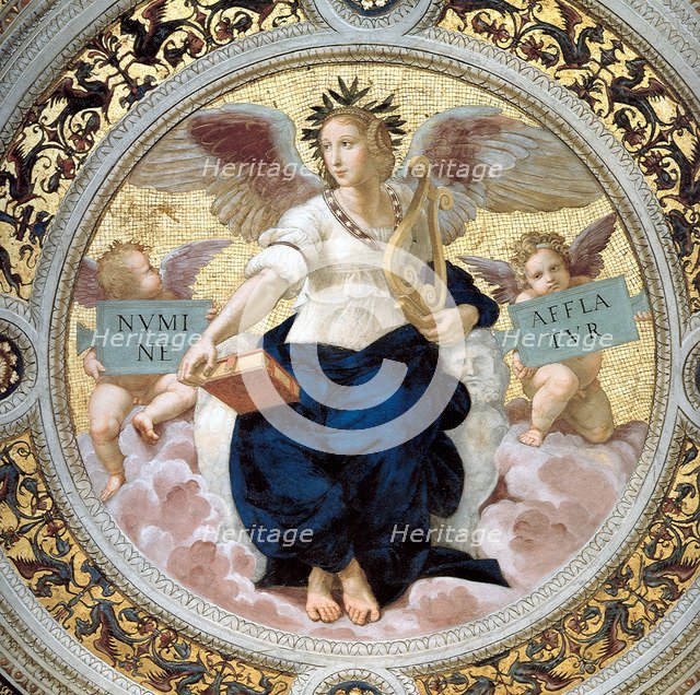 The Poetry. Stanza della Segnatura, 1508. Artist: Raphael (1483-1520)