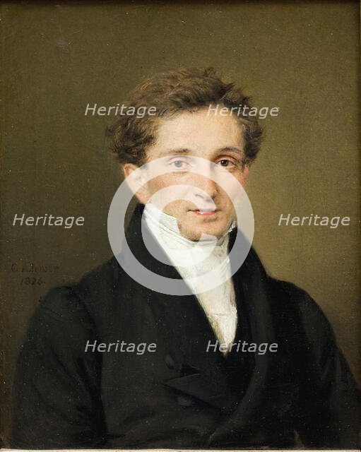 Portrait of Johannes Sobotker Hohlenberg;In charge of the Trading Station in Serampore..., 1826. Creator: Christian Albrecht Jensen.