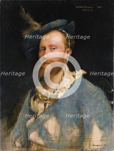 Portrait of the artist Gustave Courtois (1852-1923), 1883. Creator: Dagnan-Bouveret, Pascal Adolphe Jean (1852-1929).