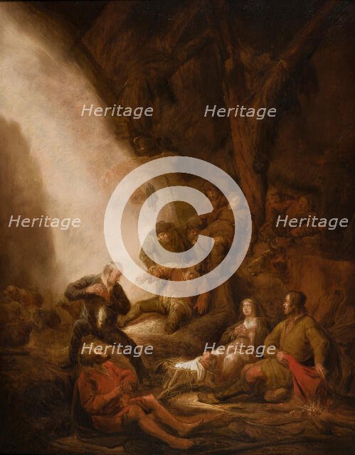 Adoration of the Shepherds, about 1645. Creator: Benjamin Gerritz Cuyp.