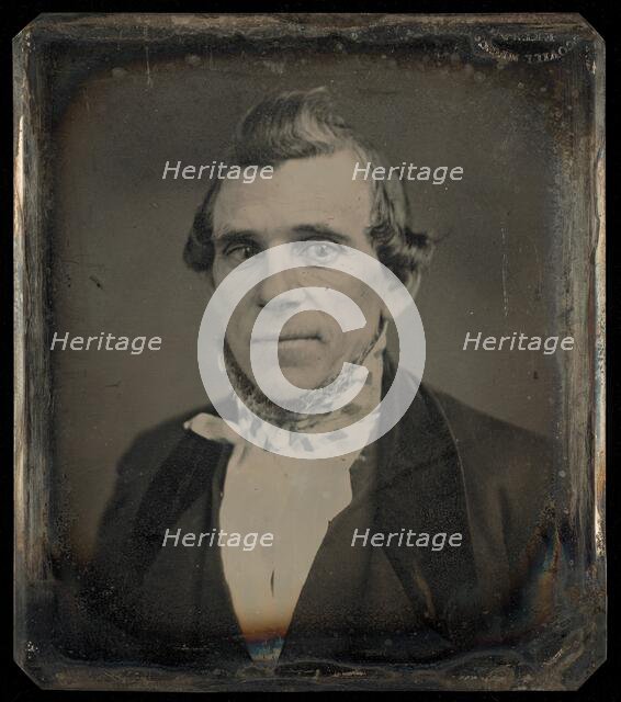 Portrait of a Man with Pompadour Hair Style, 1850-1854. Creator: Unknown.