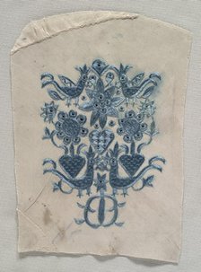 Embroidered Fragment, 1600s - 1700s. Creator: Unknown.