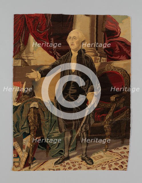 Portrait of George Washington, England, c. 1860. Creators: George Washington, John Crossley & Sons.