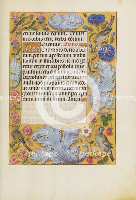 Decorated Text Page; Spinola Hours, about 1510-1520. Creator: Unknown.